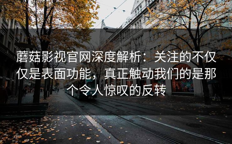 蘑菇影视官网深度解析:关注的不仅仅是表面功能,真正触动我们的是那个令人惊叹的反转 蘑菇影视官网深度解析:关注的不仅仅是表面功能,真正触动我们的是那个令人惊叹的反转